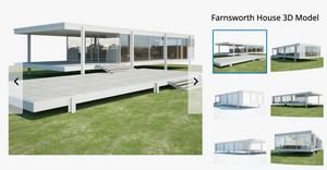 Farnsworth House 3D Modelphotorealistic and highly detailed with textures