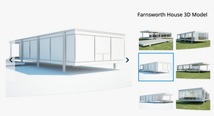 Farnsworth House 3D Modelphotorealistic and highly detailed with textures