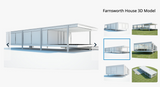 Farnsworth House 3D Modelphotorealistic and highly detailed with textures