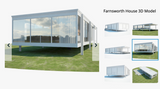Farnsworth House 3D Modelphotorealistic and highly detailed with textures