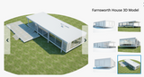 Farnsworth House 3D Modelphotorealistic and highly detailed with textures