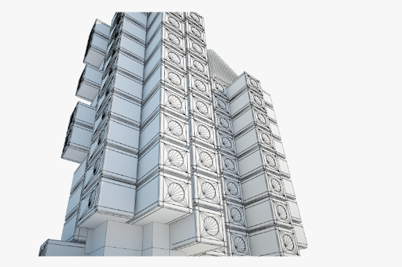 Nakagin Capsule Tower 3D Model