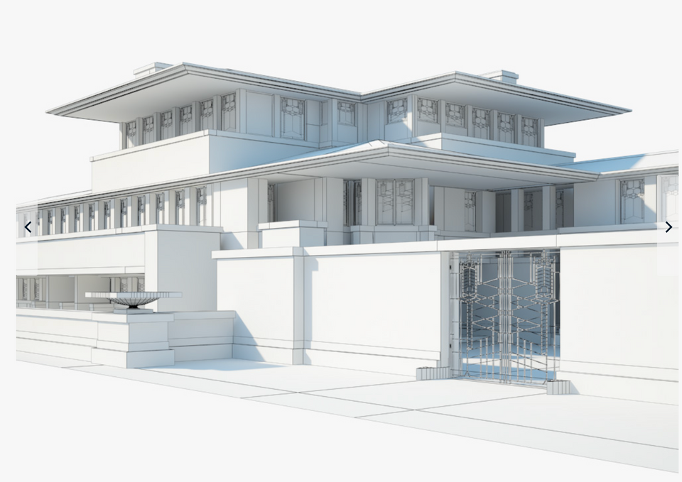 3D Models > Architecture > Buildings Robie House 3D Model